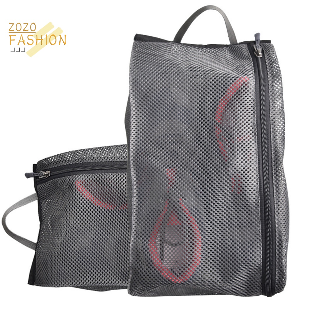 Túi Lưới Thoáng Khí Chống Trầy Xước Có Khóa Kéo Tiện Dụng Mang Theo Du Lịch Cho Người Lớn