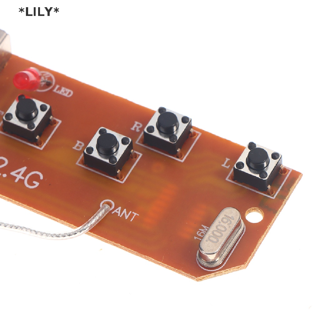 LILY 2.4G 4CH RC điều khiển từ xa 27MHz mạch PCB Transmitter Receiver Board với Antenna đài phát thanh cho RC Xe Xe tải uuu