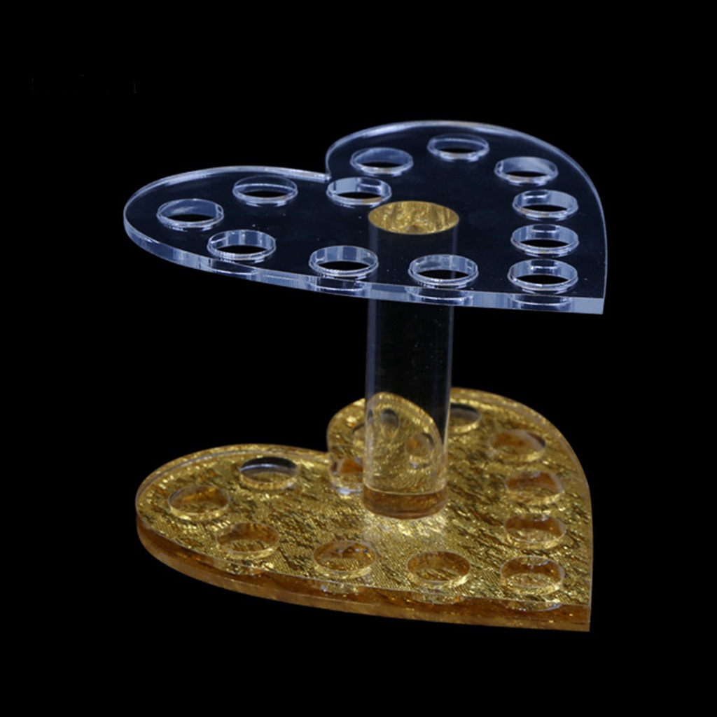 Giá Đỡ Bút / Bút Vẽ Móng Bằng Acrylic Màu Sáng Độ Bền Cao Tiết Kiệm Không Gian Tiện Dụng Cho Salon