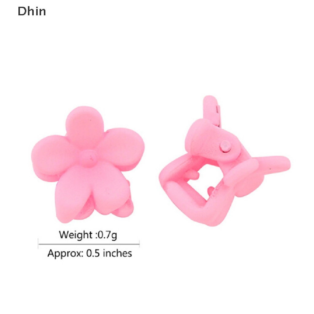 Bộ 50 Kẹp Tóc Nhựa Hình Hoa Mini Dễ Thương Cho Bé Gái