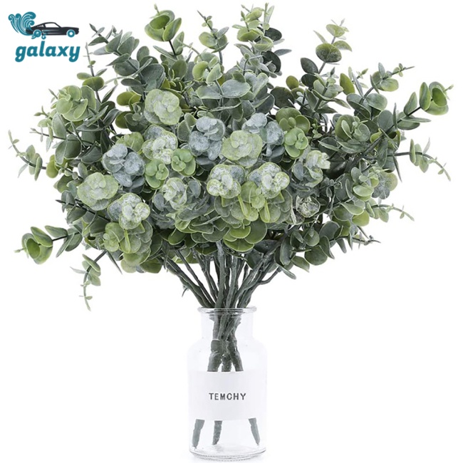 Galaxy Nhánh Cây Bạch Đàn Giả 7 Nhánh Dùng Trang Trí Tiệc Cưới / Giáng Sinh