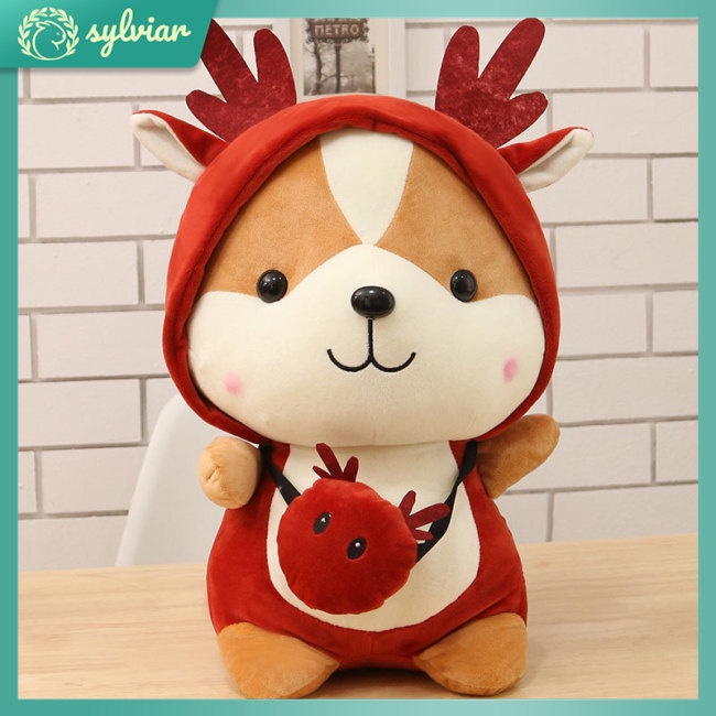 Thú Nhồi Bông Hình Khủng Long / Sóc Biến Hình Dễ Thương Trang Trí Nhà Cửa