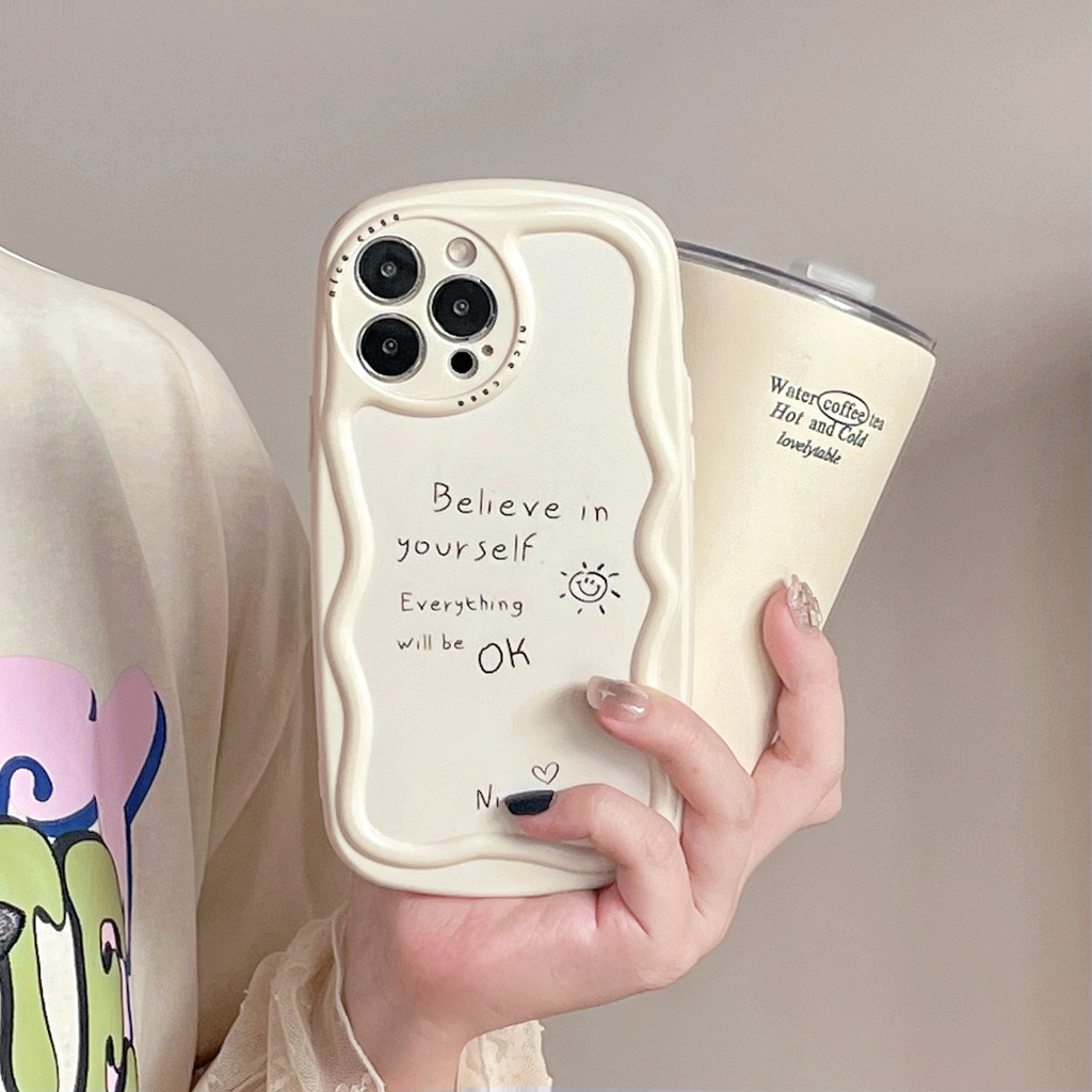 Ốp Điện Thoại Chống Sốc In Hình Mặt Cười Hoạt Hình Dễ Thương Viền Lượn Sóng Cho iPhone 14 14PRO max 13 12PRO max 13pro max 11