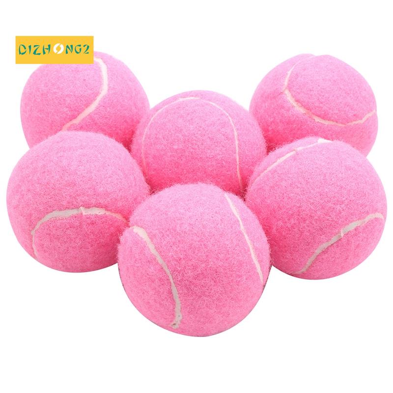 Bộ 6 Quả Bóng Tennis Đàn Hồi 66mm Chống Mòn Cho Người Mới Bắt Đầu