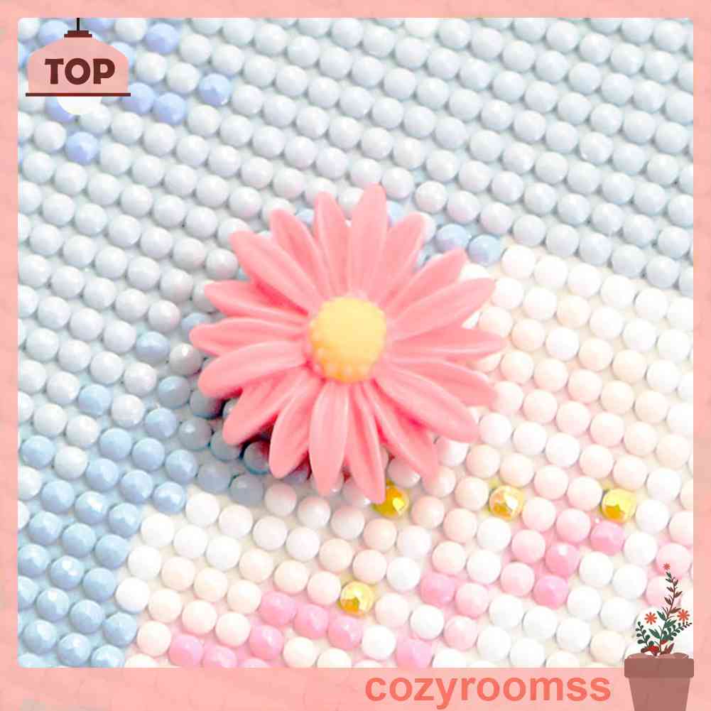 Vỏ Tranh Đính Đá 5D Tự Làm Có Nam Châm Hình Hoa Trang Trí Nhà Cửa