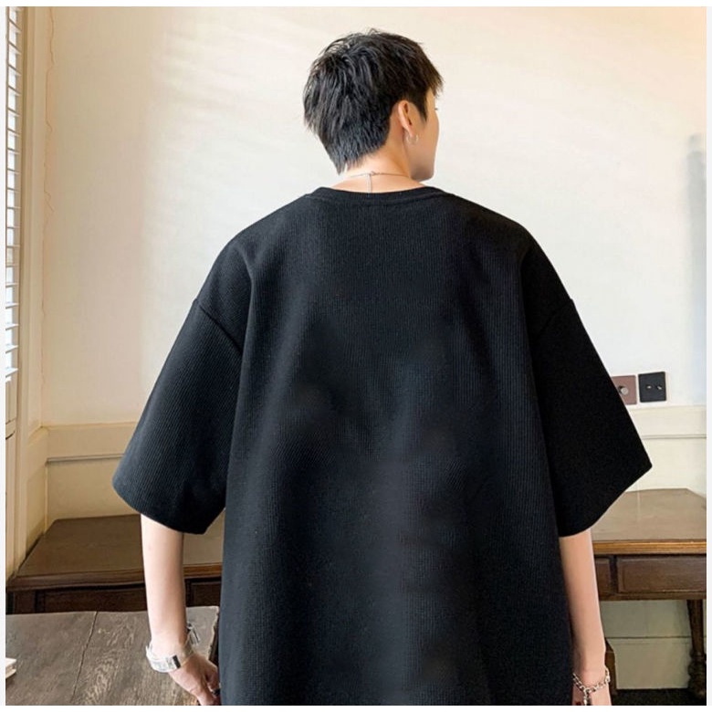 Áo Thun Tay Ngắn Cổ Tròn Dáng Rộng Thời Trang Mùa Hè 2023 Mới Cho Nam