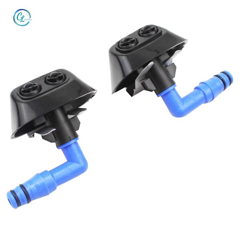 Set 2 Vòi Phun Nước + Kẹp Thay Thế Cho Đèn Pha Xe Hơi 12803972 128039723 Vỏ Bọc Bảo Vệ Saab 9-3 93 2003-2012 Chất Lượng Cao