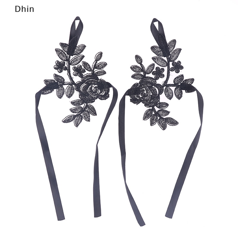 Găng Tay Lưới Ren Trắng Hở Ngón Mềm Mại Cho Nữ