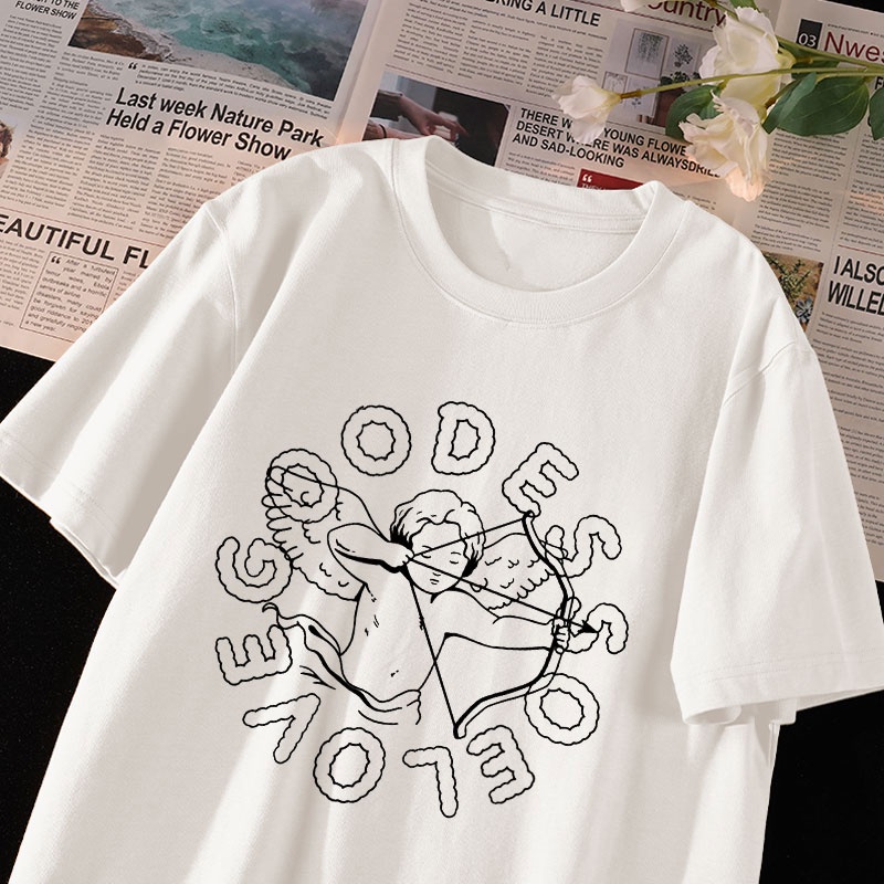 Áo Thun Unisex 100% Cotton Nguyên Chất Ngắn Tay Phong Cách Hàn Quốc Mới NRVP 2023