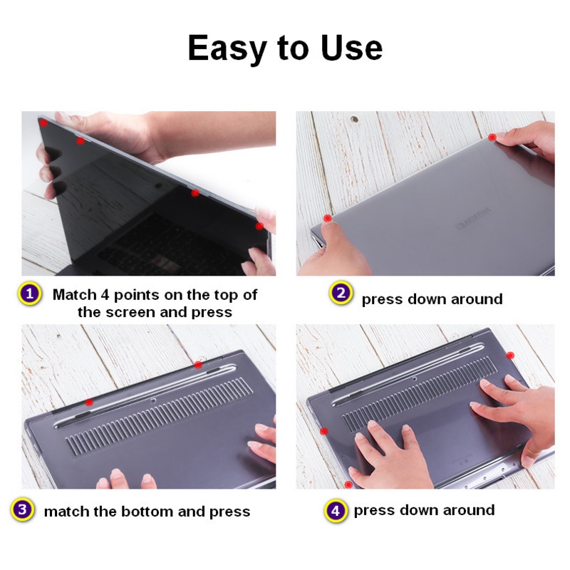 Ốp Máy Tính Bảng Nhám Trong Suốt Cho Huawei Matebook D14 D15 14 13 Ryzen WRT-W19 Matebook X Pro Honor MagicBook Pro 16.1 '' Inch 2020