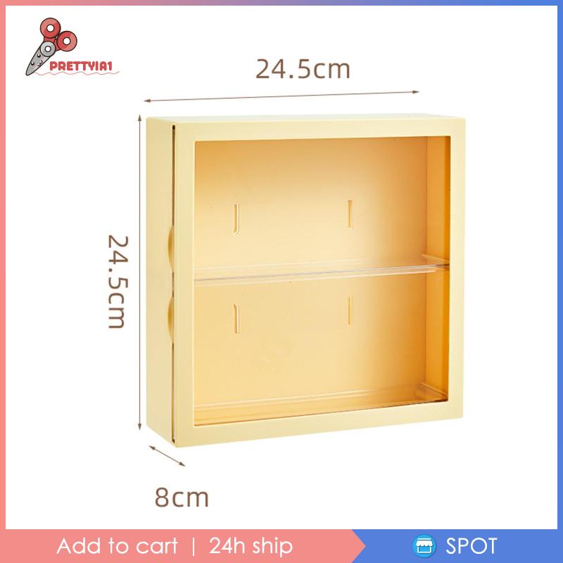 [Prettyia1] Hộp Trưng Bày Đồ Chơi / Mô Hình Hành Động Mini 2 Tầng Trong Suốt