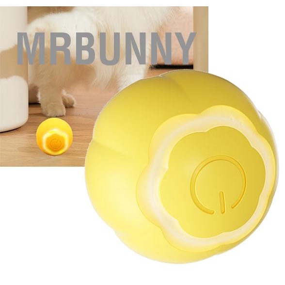 Mrbunny Bóng đồ chơi mèo thông minh Tương tác Chống cắn Giảm sự nhàm chán Tự động Di chuyển lăn cho Mèo con