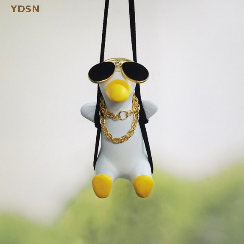 Phụ Kiện Treo Trang Trí Gương Chiếu Hậu Xe Hơi Hình Vịt Con Dễ Thương
