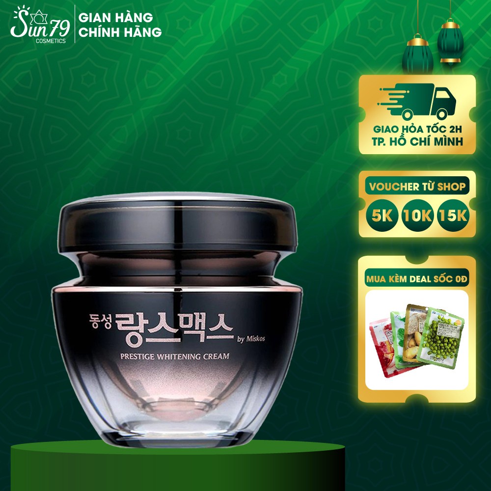 Kem Dưỡng Trắng, Giảm Nám DongSung Miskos Prestige Whitening Cream 50g