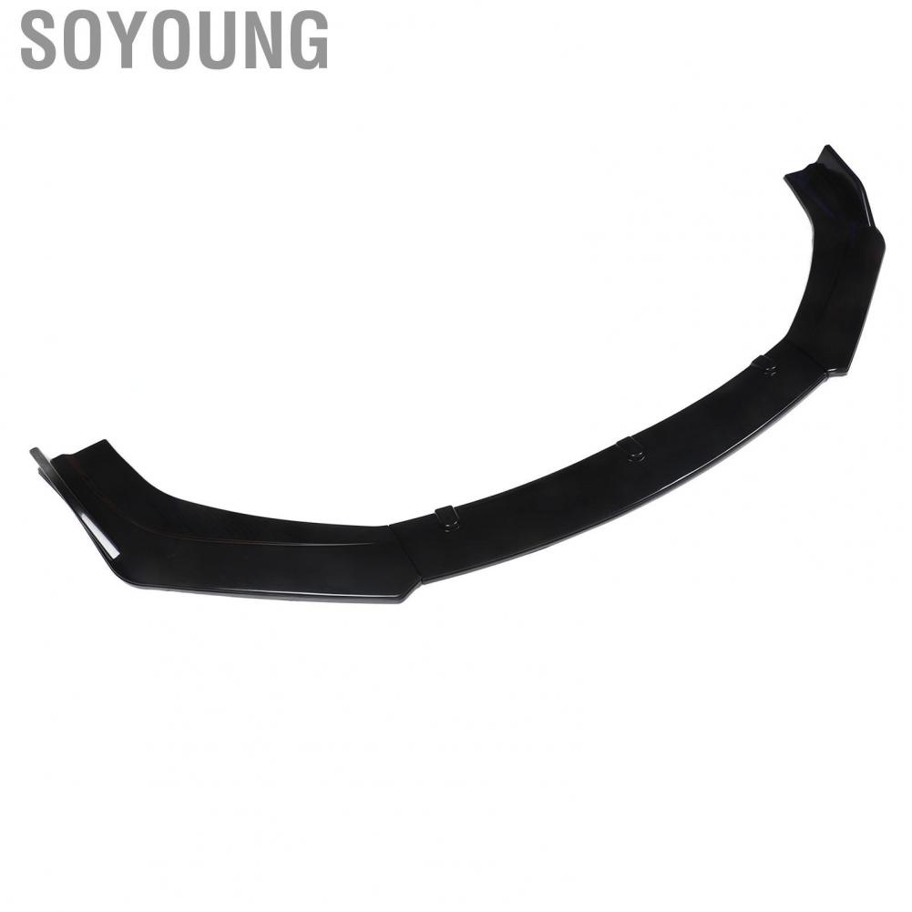 Soyoung Front Bumper Lip  3pcs Front Bumper Spoiler Aerodynamic Scratch Resistant  for Autos