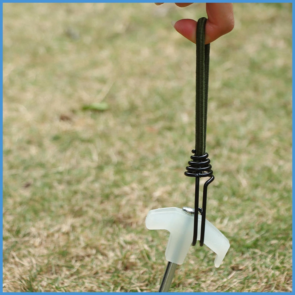 Dây Thừng Dựng Lều Co Giãn Chịu Được Sức Nặng Kèm Kẹp Carabiner Cho Hoạt Động Ngoài Trời