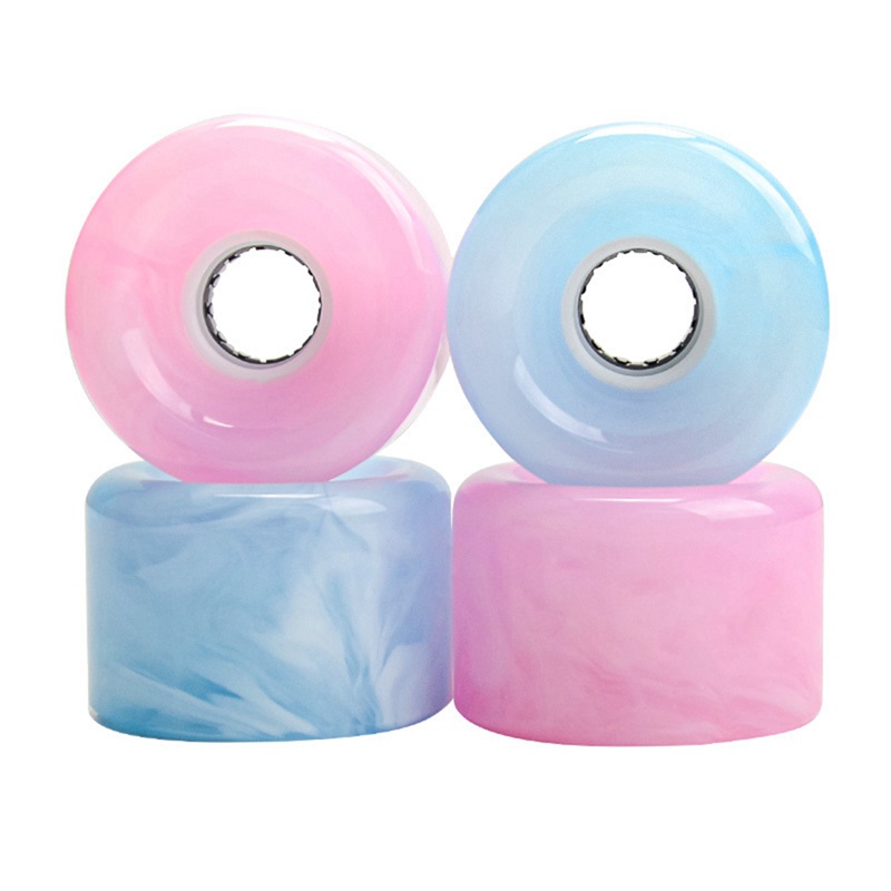 Set 4 Bánh Xe PU Lấp Lánh Dạ Quang Dành Cho Ván Trượt