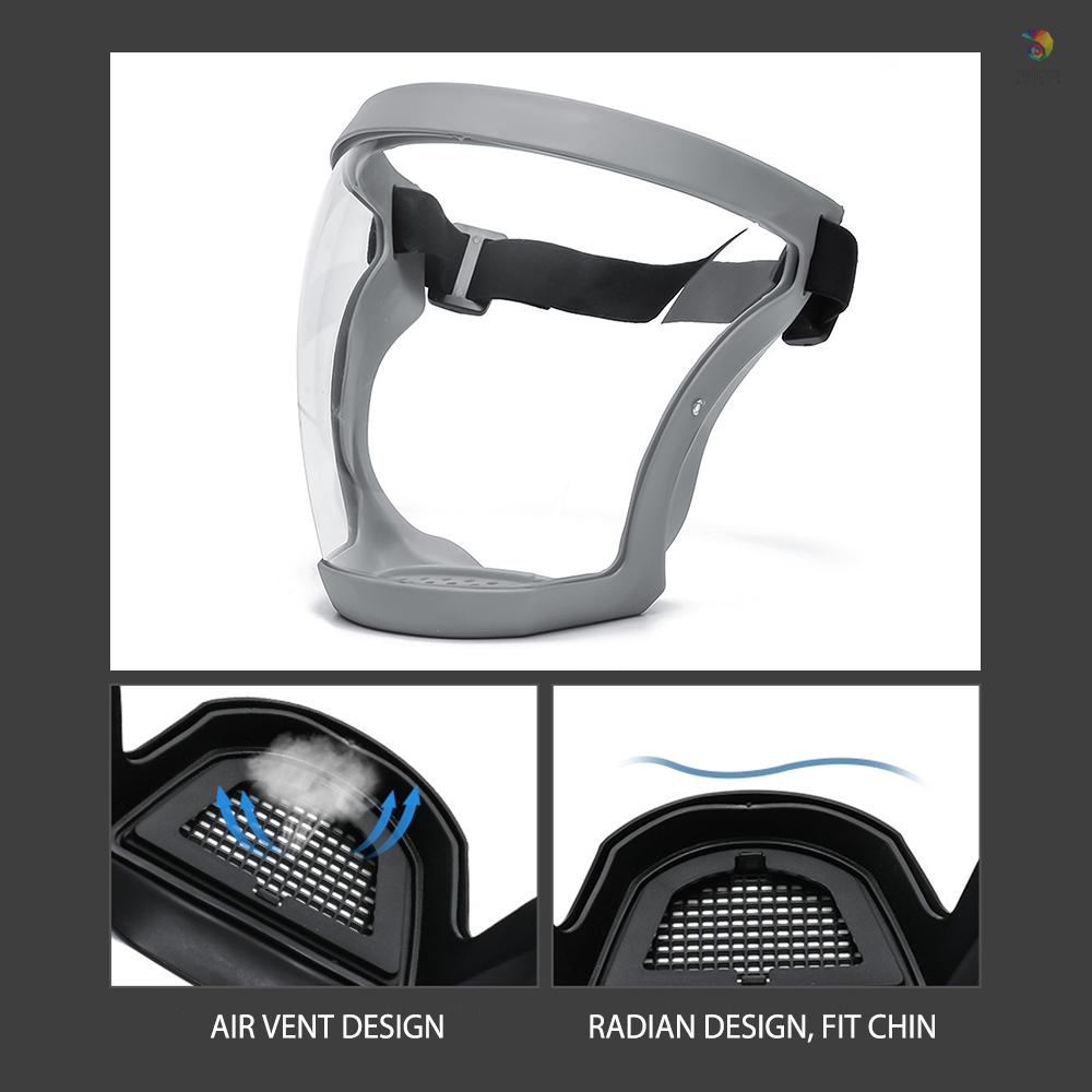 Mặt Nạ Bảo Vệ Toàn Diện Trong Suốt Chống Gió Chống Nước Thoáng Khí Tích Hợp Bộ Lọc PM2.5 Dùng Khi Đi Xe Đạp
