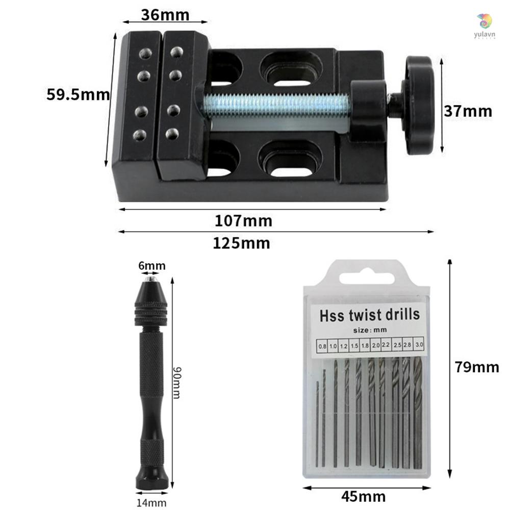 Bộ 12 Mũi Khoan Phẳng Mini 0.8mm-3.0mm HSS Đa Chức Năng Tiện Dụng
