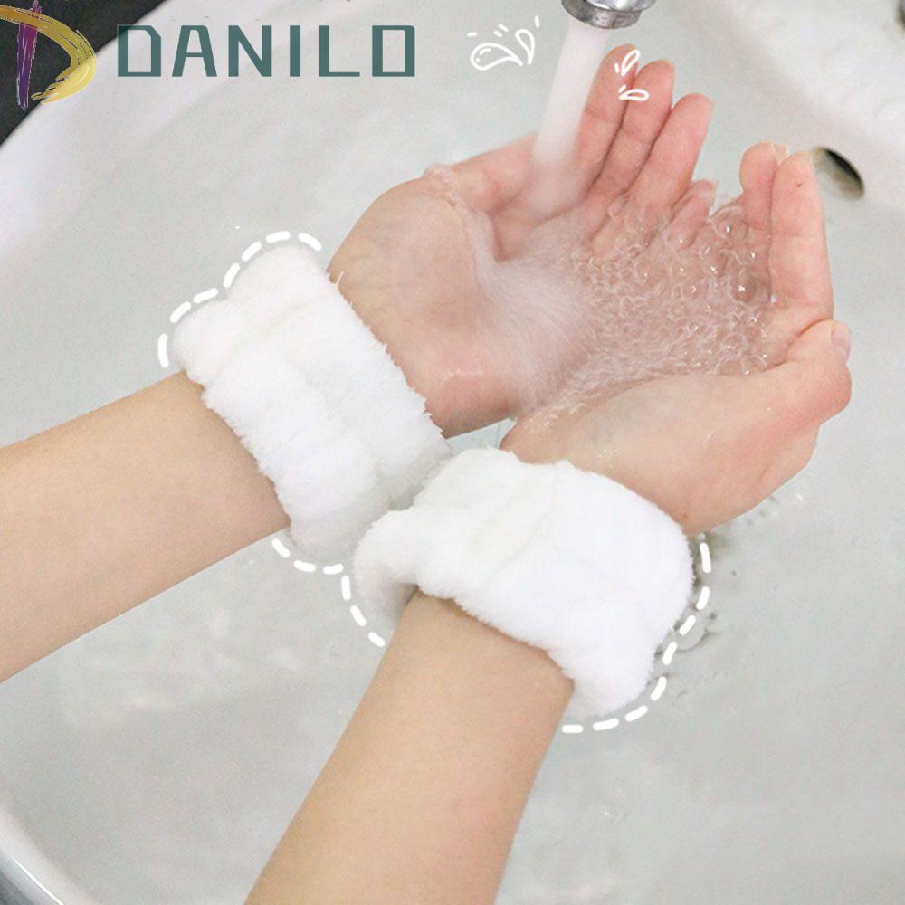 Băng Đeo Cổ Tay Rửa Mặt Màu Trơn Đa Năng DANILO
