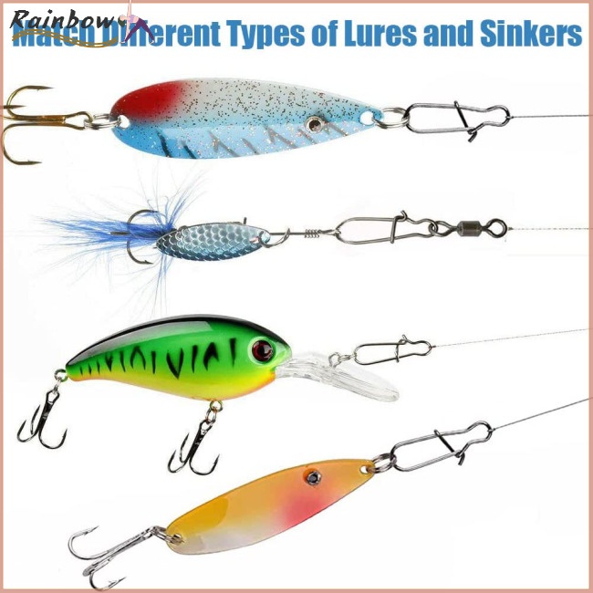 Set 100 Kẹp Cá Số 0 Chuyên Dụng#-8# Kẹp Móc Câu Cá Bằng Thép Không Gỉ