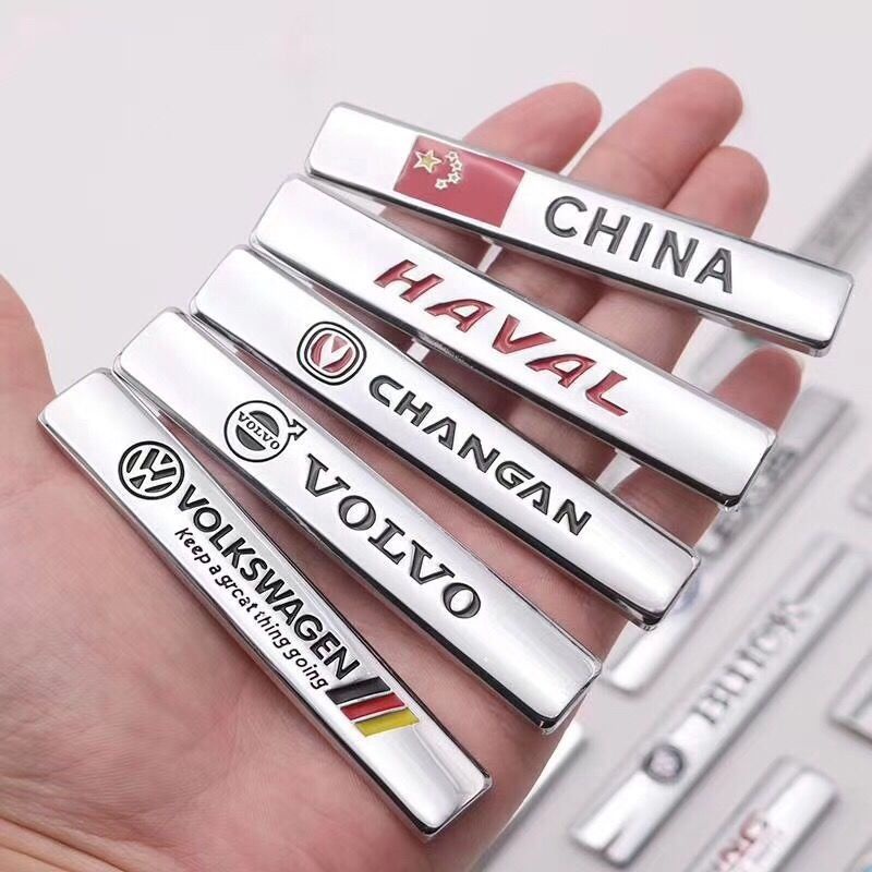 FENDER Miếng Dán Kim Loại 3D In Chữ Trang Trí Thân Xe Hơi