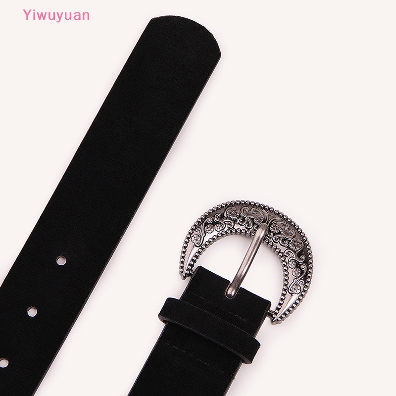 < Yiwuyuan > Thắt Lưng Nhung Da Cừu Cổ Điển Thời Trang Thu Đông Đa Năng Chạm Khắc Hoa Phong Cách Pháp Mới Cho Nữ