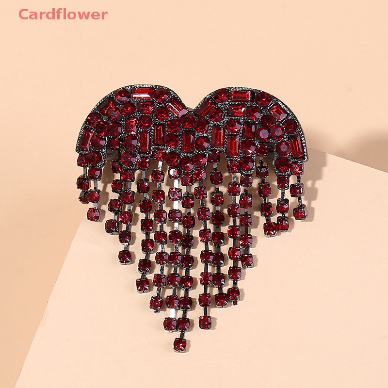 Ghim Cài Áo Hình Trái Tim Đính Đá Nhân Tạo Thời Trang