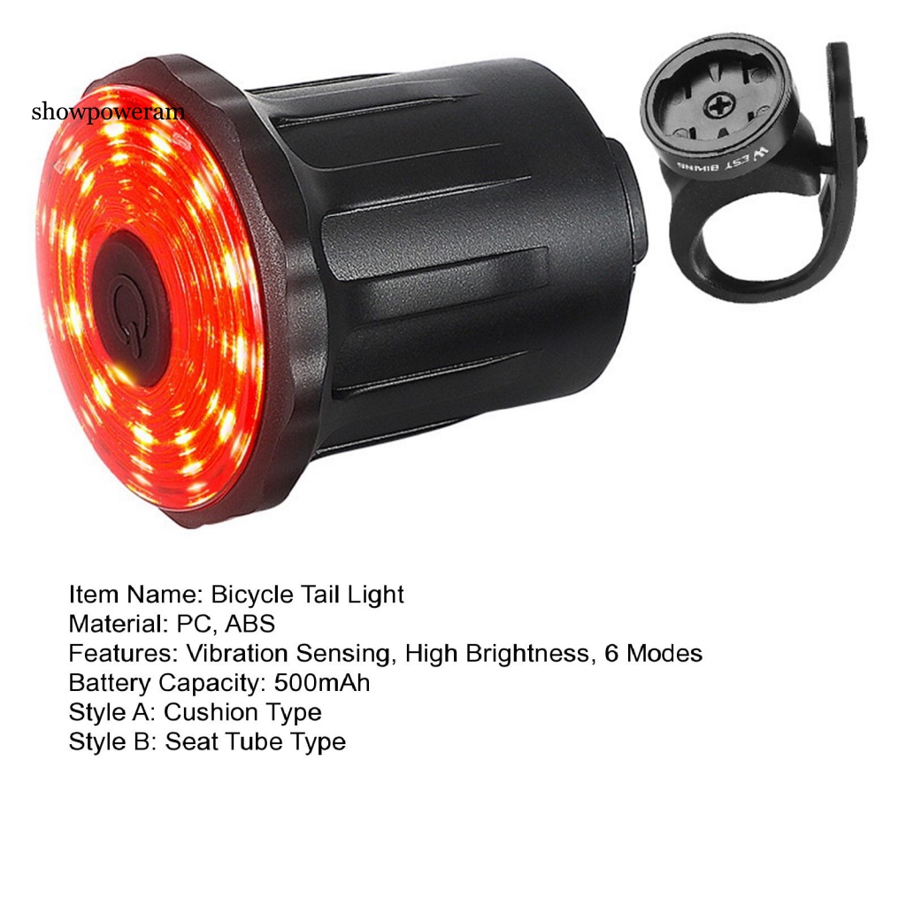 Đèn Đuôi Xe Bằng ABS Chống Thấm Nước Tiện Dụng Cho Xe Đạp MTB