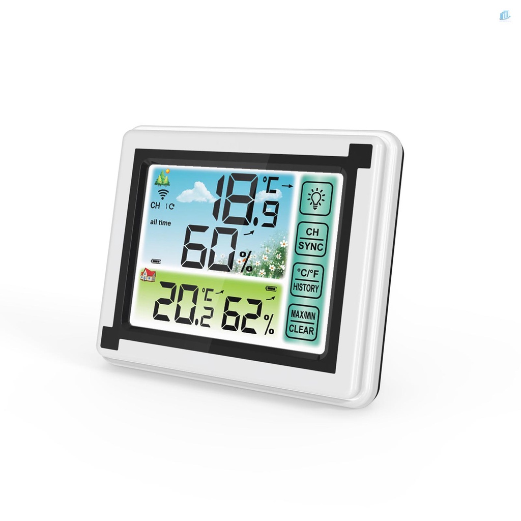 Đồng Hồ Đo Nhiệt Độ Không Dây Kỹ Thuật Số Cho smartwatchinone Trong Nhà / Ngoài Trời