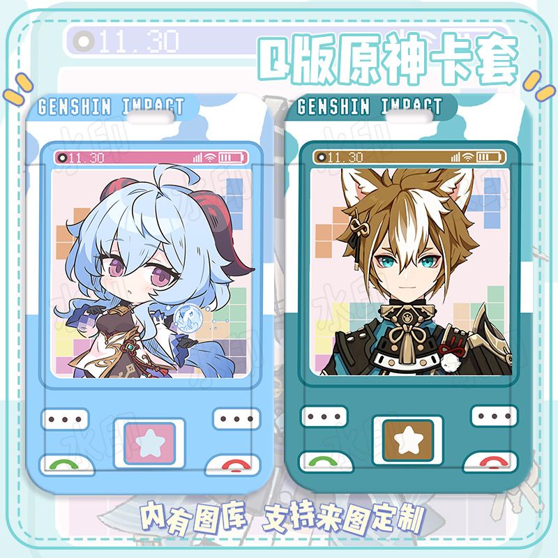 Ốp Điện Thoại Họa Tiết Hoạt Hình Anime Genshin Va Chạm Ganyu / Scaramouche / Xiao DIY Cho Học Sinh