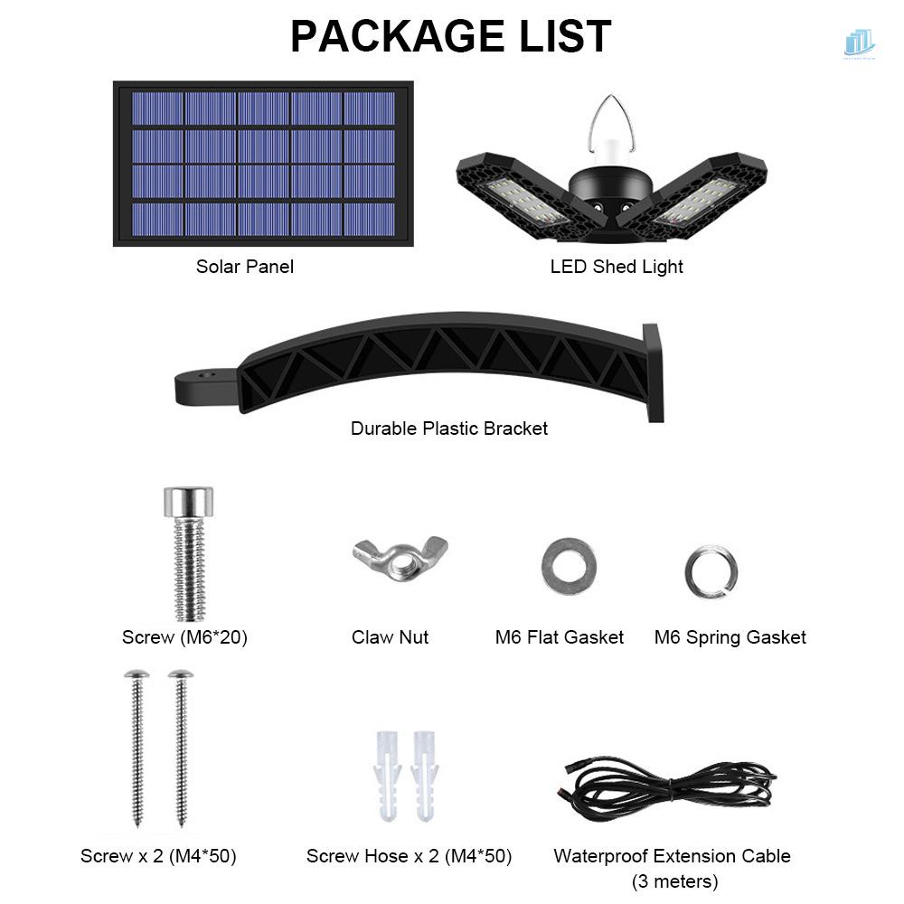 Đèn LED 60 Bóng IP65 Sử Dụng Năng Lượng Mặt Trời Chuyên Dụng Cho Gara Để Xe Hơi (2Mwvn) 60 LED