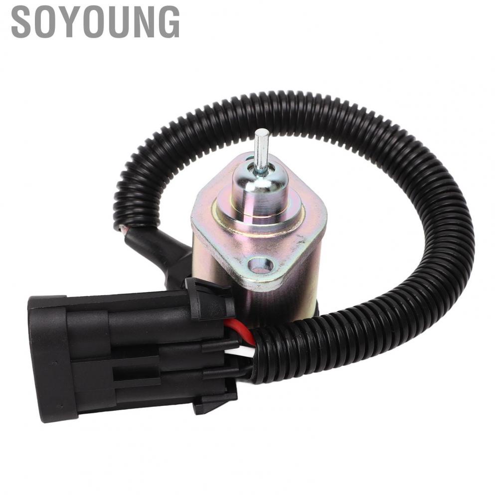 Soyoung Fuel Shut Off Solenoid  Anti Aging Heavy Duty High Sensitivity 1G577 60010 for Skid Steer