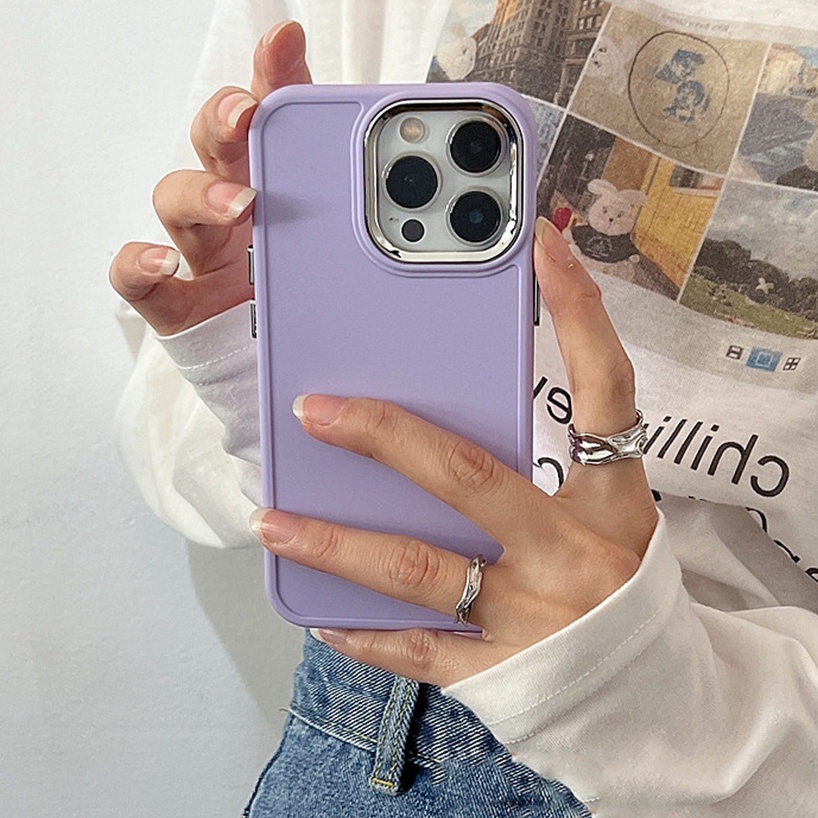 Ốp Điện Thoại Silicon Mềm Và Nhám Chống Sốc Cho iPhone 11 12 13 14 Pro MAX 7 8 Plus 11Pro X XR XS MAX SE 2020 2022