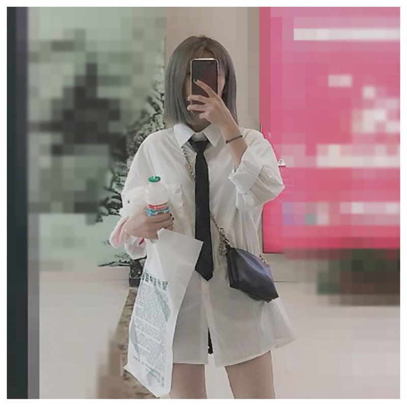 Cà Vạt Nhỏ 5cm Màu Đen / Bạc Có Khóa Kéo Phong Cách Hàn Quốc Cho Nam Nữ