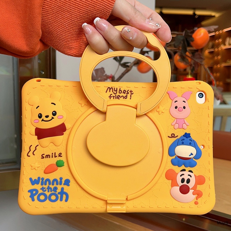 Ốp Máy Tính Bảng Silicon In Hình Winnie the Pooh Thời Trang Cho 2022 Ipad 10.2 Ipad 10Th 10.9 Mini 6 Air 1 Air 2 Air 4 / 5 Ipad 9.7 / Pro 11 Ipad Gen 9