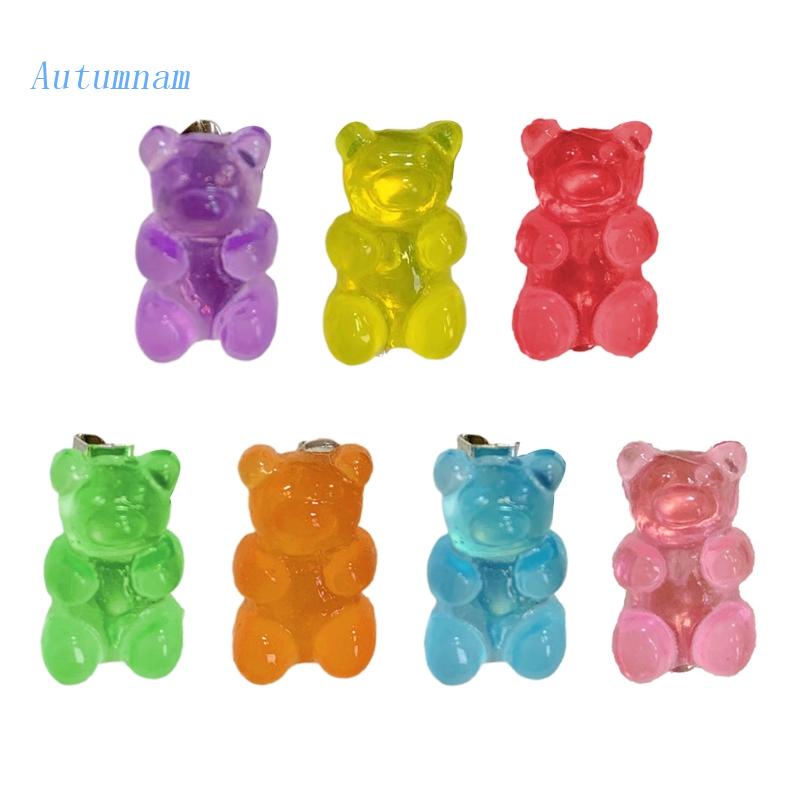 Ghim Cài Áo Hình Gấu Con Bằng Nhựa Resin DIY
