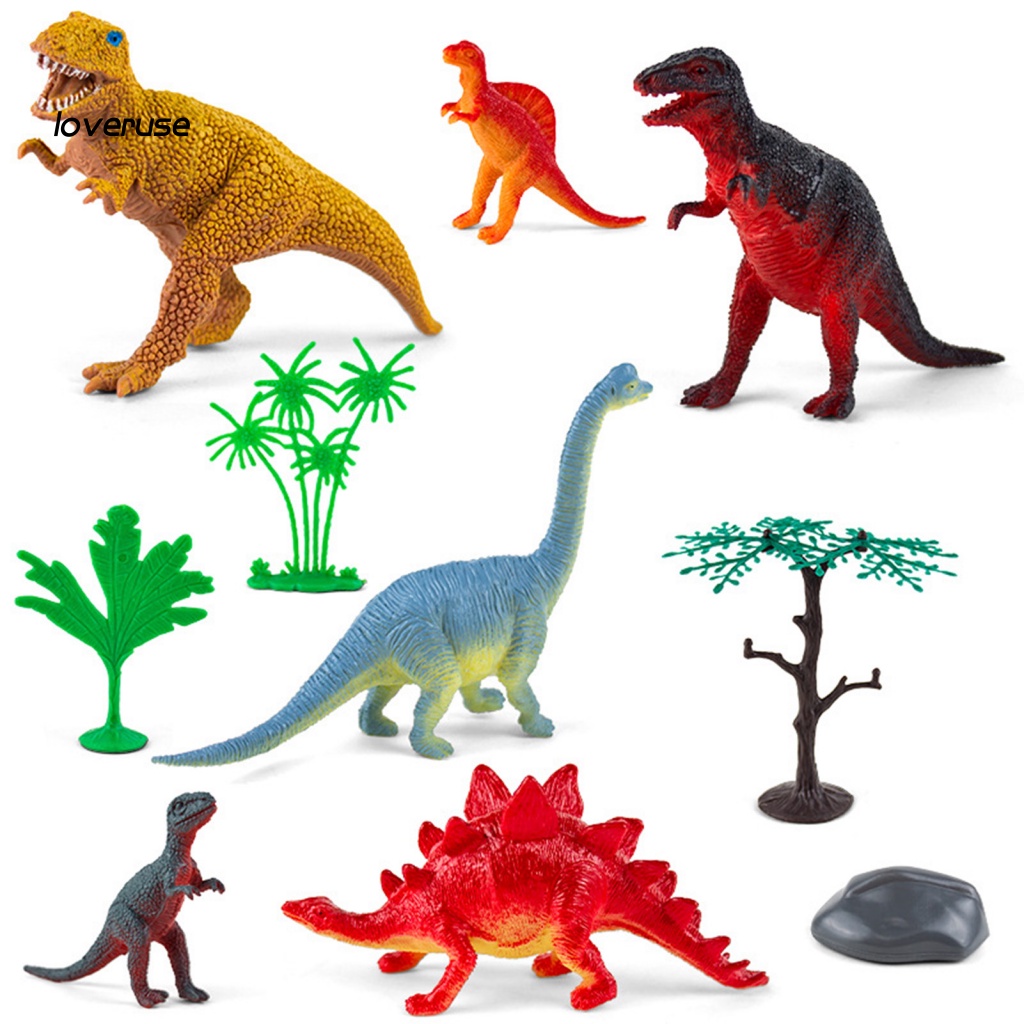1 Bộ Đồ Chơi Khủng Long Mini Màu Sắc Tươi Sáng Cho Trẻ Em