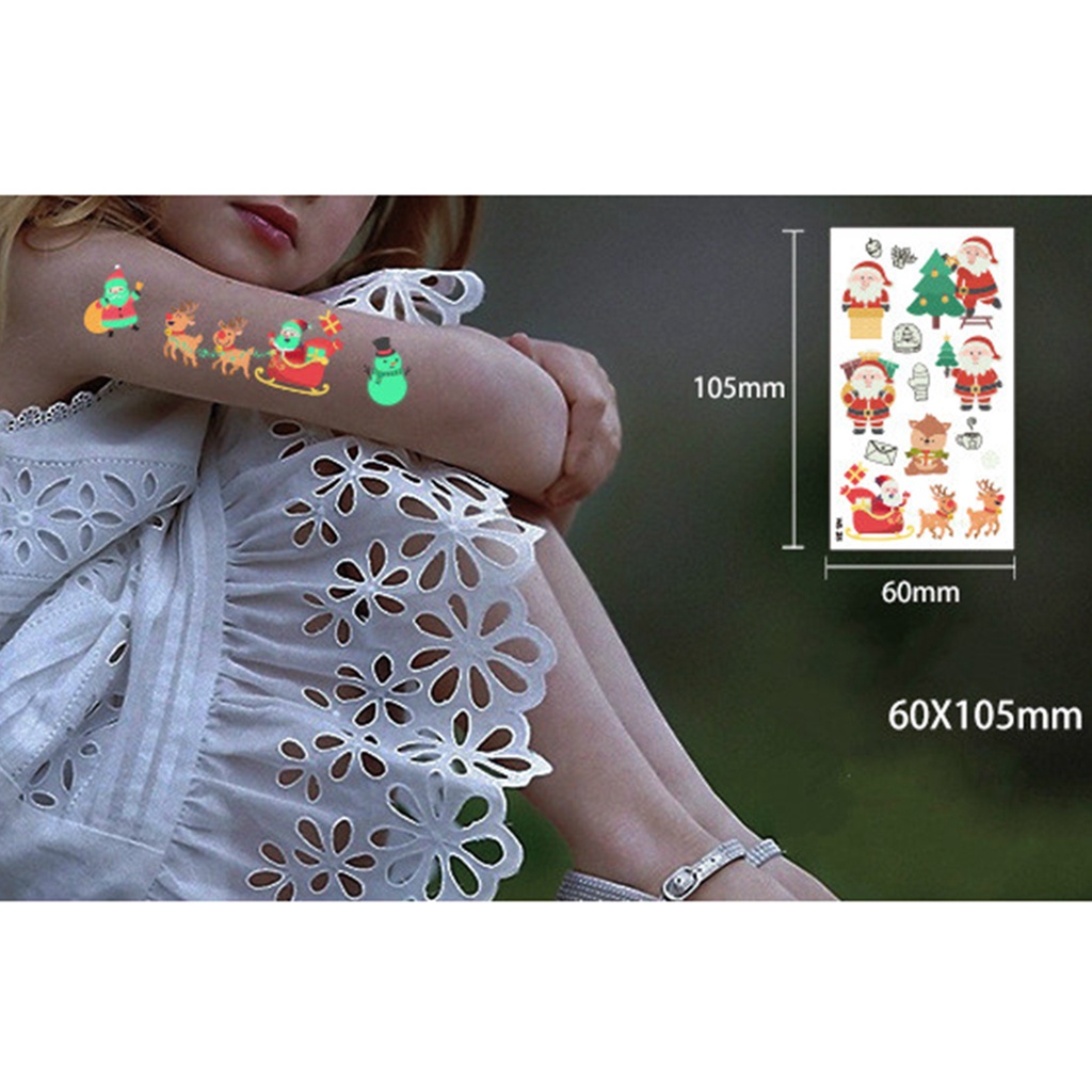 Miếng Dán Hình Xăm Tạm Thời Họa Tiết Hoạt Hình Dễ Thương Bắt Mắt