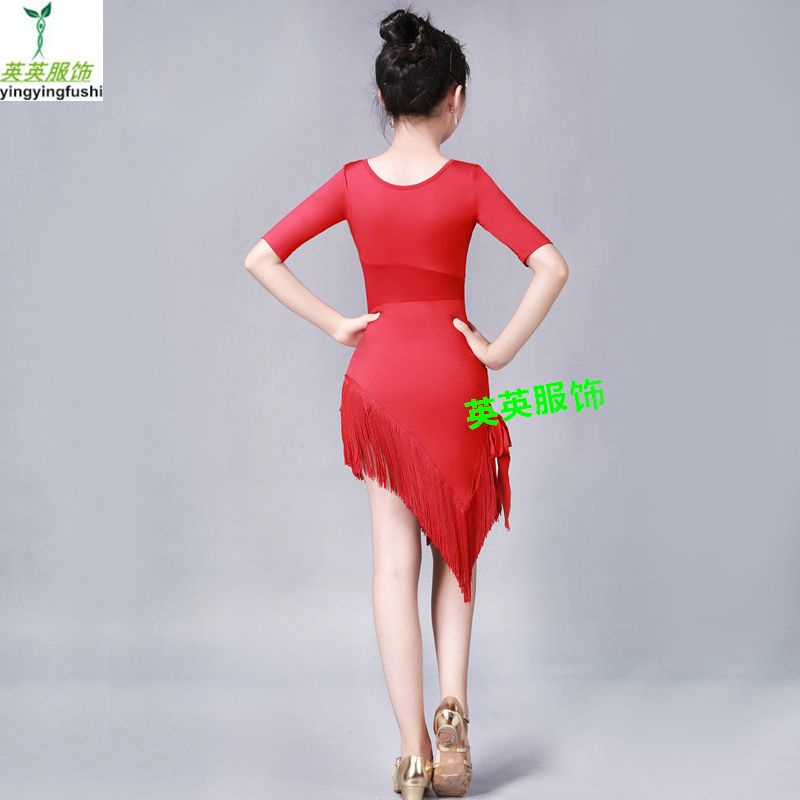 Đầm Khiêu Vũ Nhảy Latin Thời Trang Xuân Hè Cho Bé Gái