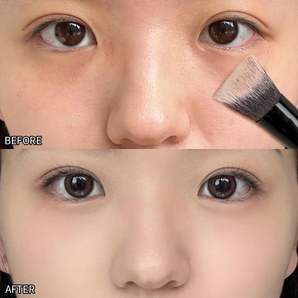 1 Cọ Trang Điểm Nền Hai Mặt Mềm Mại Tạo Khối Che Khuyết Điểm Chuyên Nghiệp Dành Cho Nữ