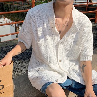 Áo Sơ Mi Ngắn Tay Thiết Kế Đơn Giản Thời Trang Mùa Hè Cho Nam Nữ