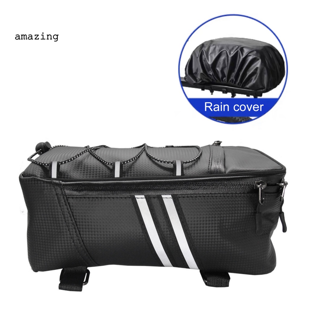 1 Bộ Túi Giả Da Đựng Đồ Gắn Yên Sau Xe Đạp Dung Tích Lớn Chống Biến Dạng