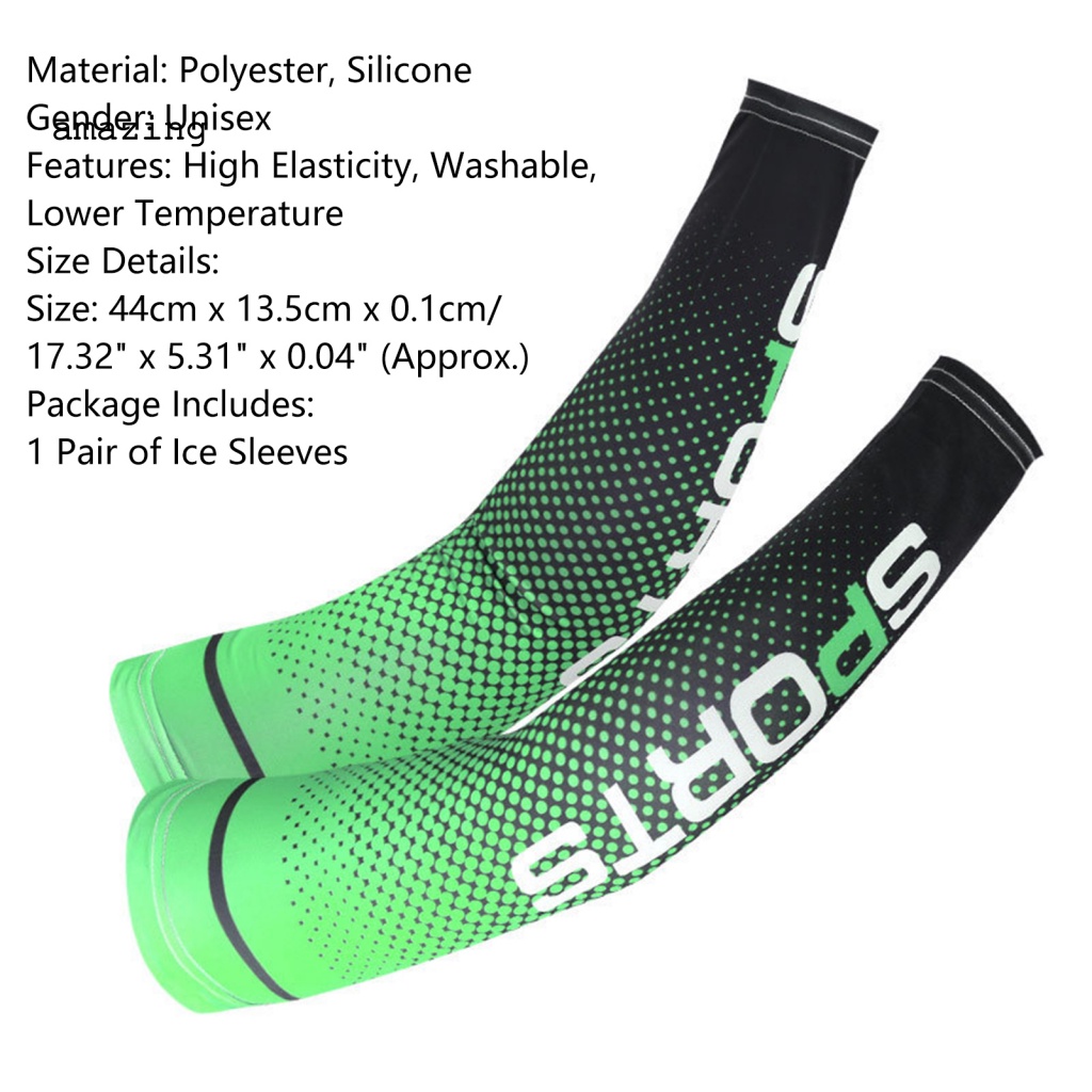 1 Cặp Găng Cánh Tay Gọn Nhẹ Bảo Vệ Khi Chơi Thể Thao Ngoài Trời