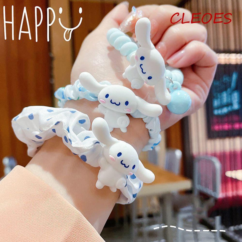 Dây Cột Tóc Scrunchies Họa Tiết Chấm Bi Phong Cách Hàn Quốc Ngọt Ngào Cho Nữ