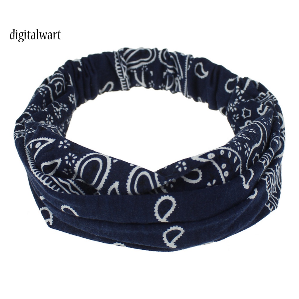 Kỹ Thuật Số| Băng Đô Hai Lớp In Họa Tiết Phong Cách Bohemian Dành Cho Nữ