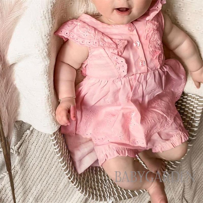 Set Áo Cổ Tròn Không Tay 9 Tháng + Quần Short Thời Trang Cho Bé Gái