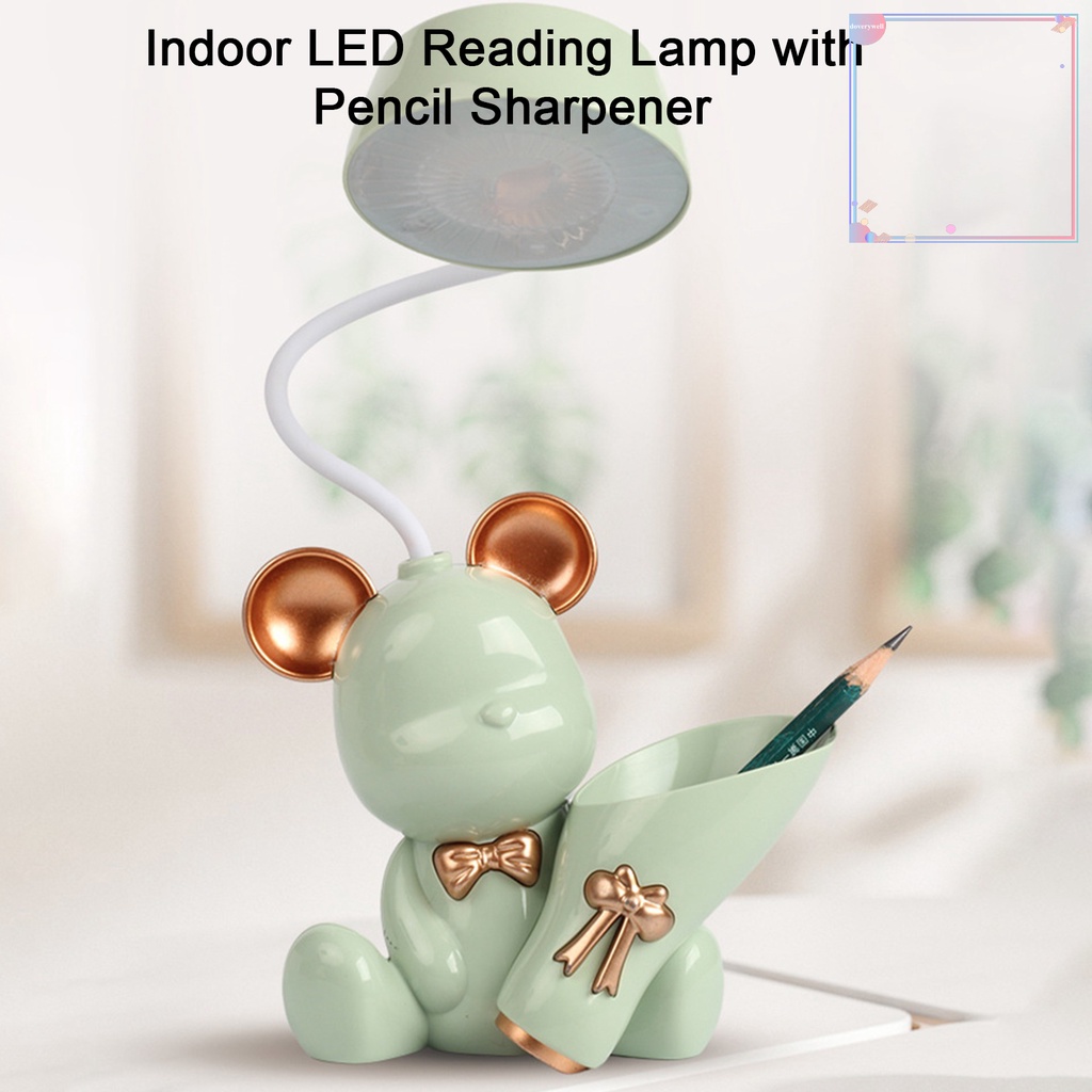 [DDJ] Đèn LED Đọc Sách Hình Gấu Hoạt Hình Bảo Vệ Mắt Không Cần Khoan Có Thể Gập Lại Với Đồ Dùng Gia Đình