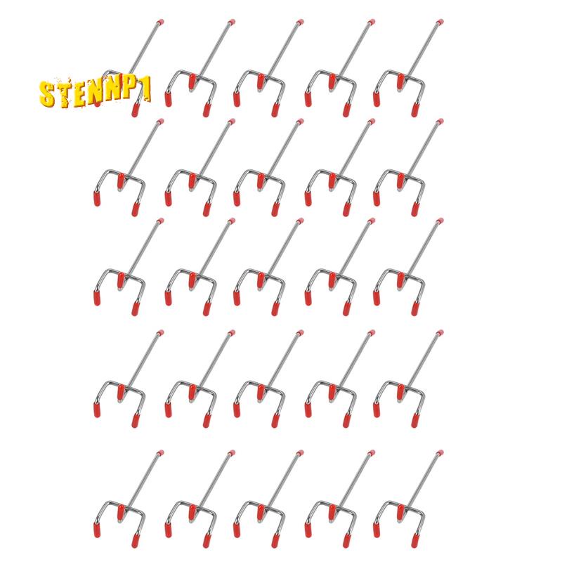 Set 25 Móc Treo Đồ Gắn Tường Bằng Kim Loại 100Mm Chịu Tải Trọng 1-1.5Kg