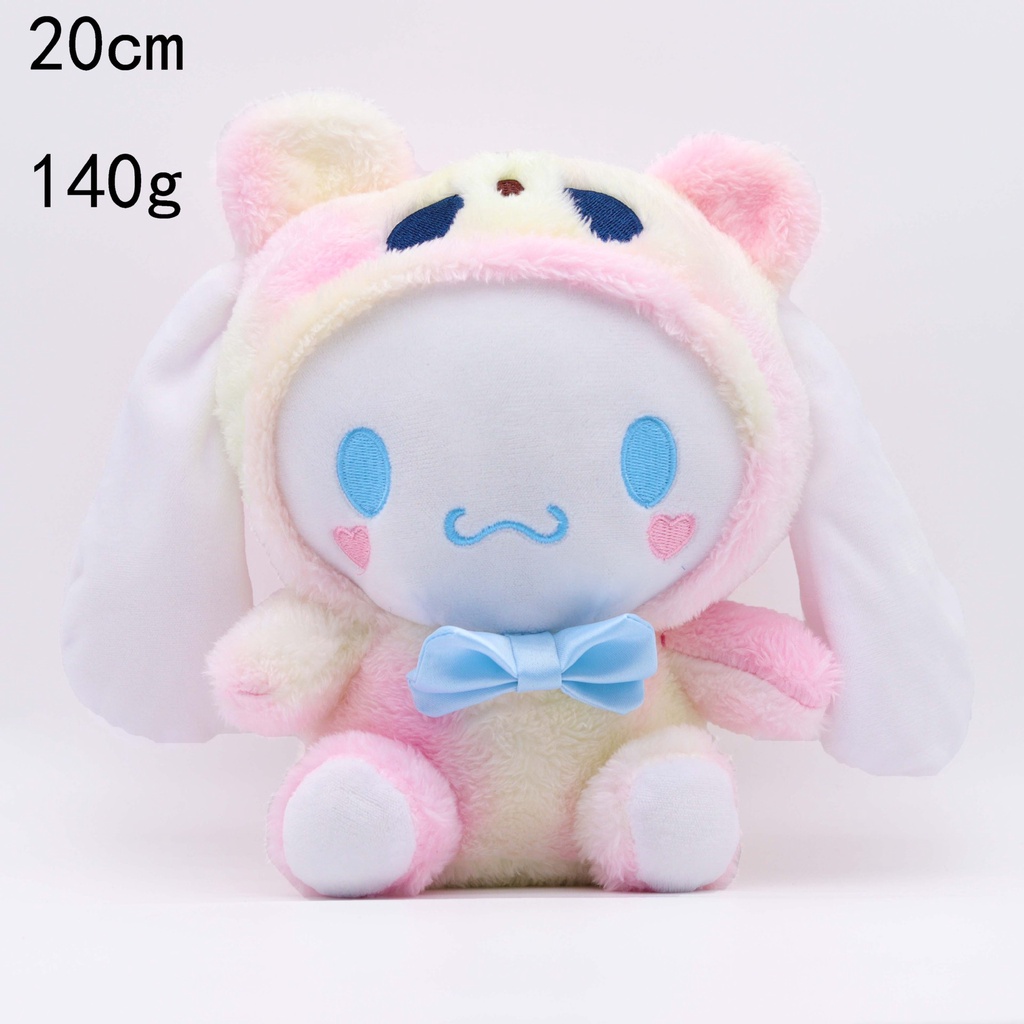 SANRIO Thú Nhồi Bông Màu Gradient Hình Gấu Trúc Kuromi Melody Cinnamoroll Purin Cho Bé Gái